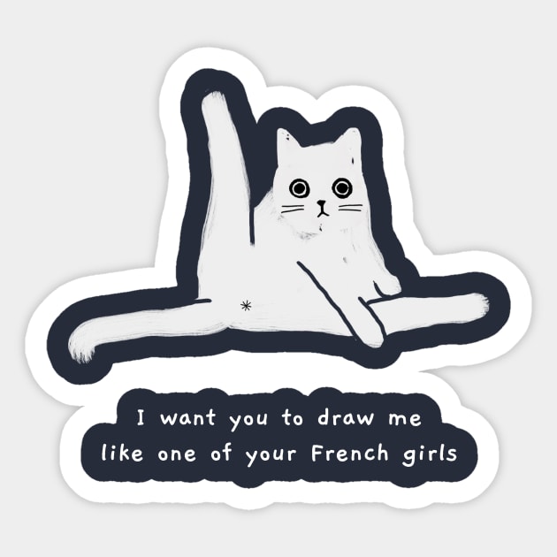 French girls (white caption) Sticker by KentheCat